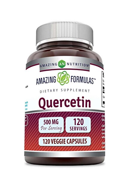 Amazing Nutrition كبسولات كويرسيتين خالية من الغلوتين لدعم صحة القلب والأوعية...