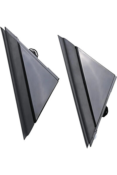 Choice 1 Pair Gloss Black Car Door Mirror Flag Cover Molding Triangle Cover f...