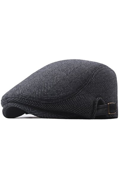 STARSTAR Men's Adjustable Flat Brim Beret - Retro Style
