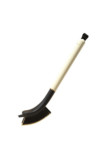 STARSTAR Toilet brush with hanging loop, curved brush head, built-in hair rem...