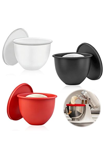 STARSTAR 3-Piece Silicone Bowl Liners Set with Lids, Reusable Heat-Resistant ...