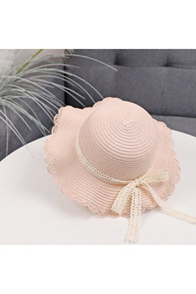 STARSTAR Vacation Sun Hat - Straw Lace Bow Toddler Sun Hat - UV Protection Ba...