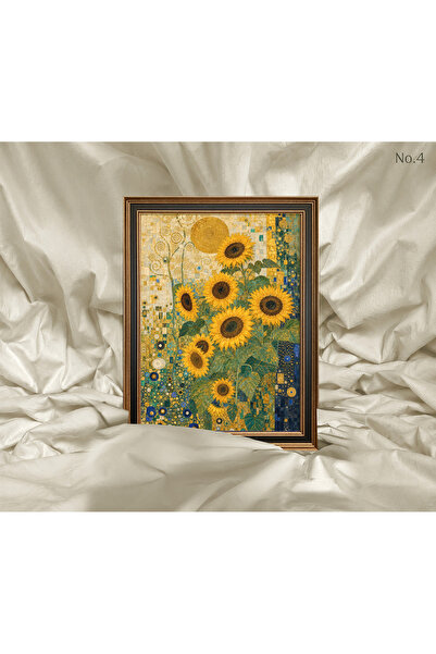 Vetro Design Art Nouveau - Tablou înrămat cu floarea-soarelui