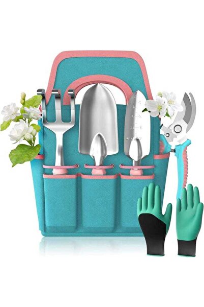 STARSTAR A set of 6 gardening tools, made of aluminum alloy, with a gardening...