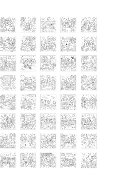 metafortoys كتاب تلوين المواسم - 21x20 سم I 40 صورة I للأطفال والكبار