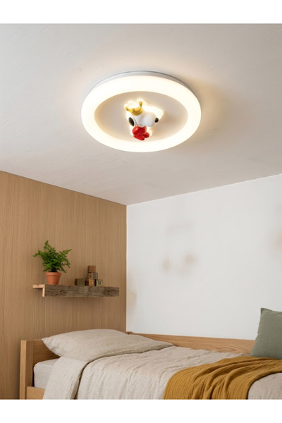 LED PROJEM PUPPY LED PLAFONYER AVİZE 50CM KUMANDALI ÇOCUK ODASI AVİZESİ