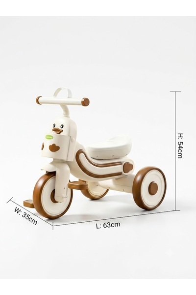 Bionic Kids Duck-Shaped Tricycle 3-Wheel Pedal Trike for Toddlers – Ergonomic...