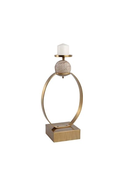 Sagebrook Home durant Smal Candle Holder W/marble Sphere