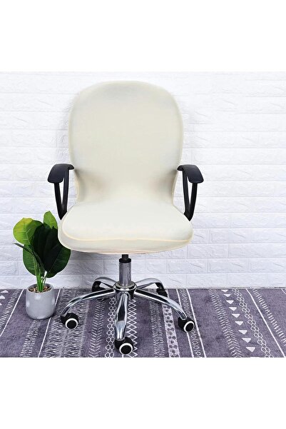 STARSTAR Champagne-colored elastic swivel chair cover, solid color, suitable ...