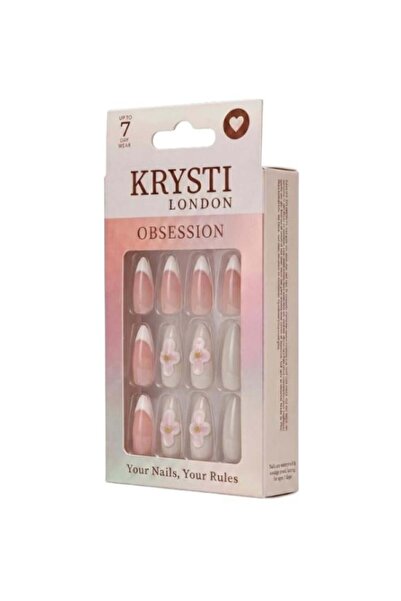 KRYSTI LONDON اظافر صناعية لاصقة اوبسيشن من كرستي لندن - رقم 959 - 24 حبة