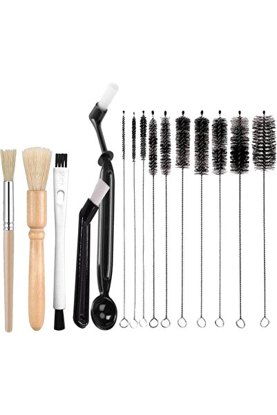 Morvena Picks Set de 15 perii de curățare pentru aparatul de cafea - Perii sp...
