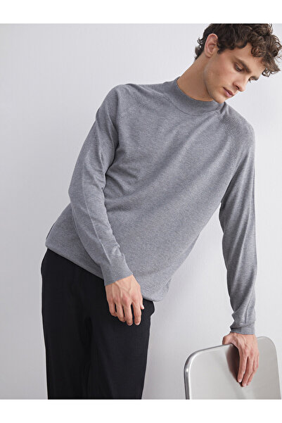 LC Waikiki Men's Half Fisherman Ribbed Knit Sweater