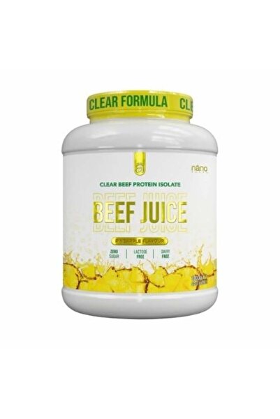 Nano Supps نانو سابس بيف جوس بروتين لحم بقري معزول شفاف، نكهة الأناناس - 1.8 كجم