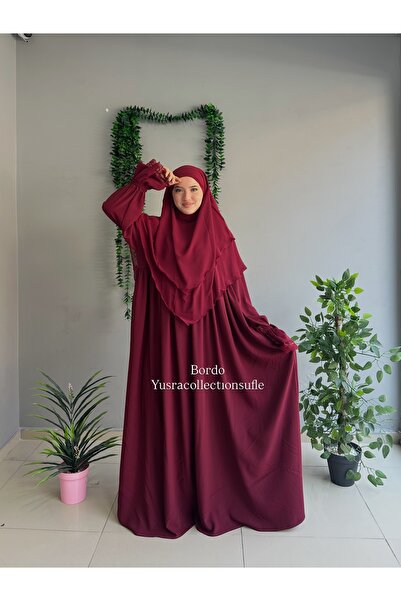 Yüsra Collection طقم عباءة إيرفا وسروال قصير من قطعتين مقاس 2 بوصة