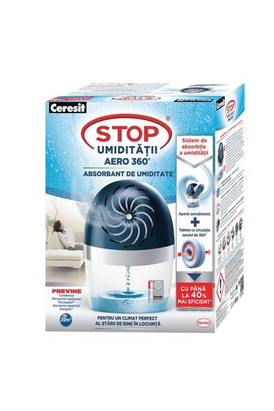 Ceresit Dezumidificator Stop Umiditate Aero 360, aparat cu tabletă 450 g
