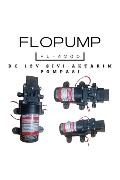 FLOPUMP 3 Adet - Fl-4200 Hidrofor Karavan Tekne Ilaçlama Su Aktarım Pompası (...