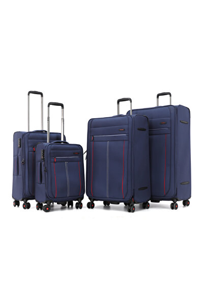 Titan 4 Piece Soft-Sided Luggage Set | 20", 24", 28" & 32" Spinner Suitcases ...