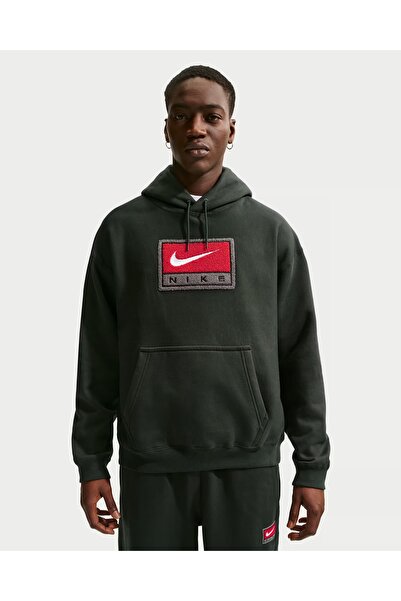 Nike Solo Swoosh Men's Fleece Pullover Hoodie REDSPORT