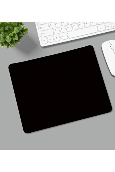 Generic Black Mouse Pad with Cotton Fiber Cloth Cover & Fiber Optics – Non-Sl...