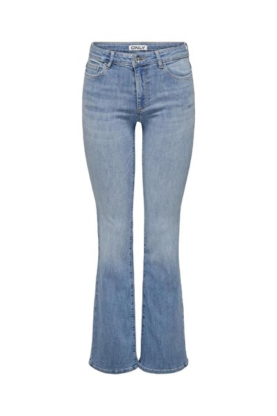 ONLY Παντελόνι τζιν καμπάνα γυναικείο "Ann" light blue denim