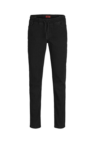Jack & Jones Παντελόνι υφασμάτινο αγόρι "Elasticated" μαύρο