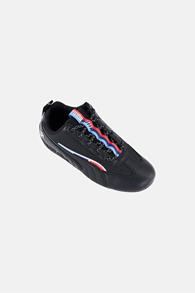 Puma Kids Boy BMW MMS Speedcat Lace Up Outdoor Sneakers, Black