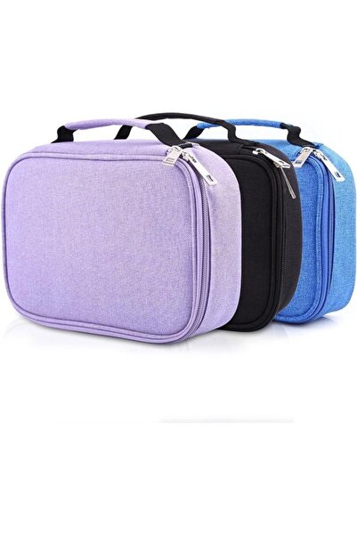 STARSTAR Large capacity pencil case, unisex pencil bag, light purple, 72 comp...