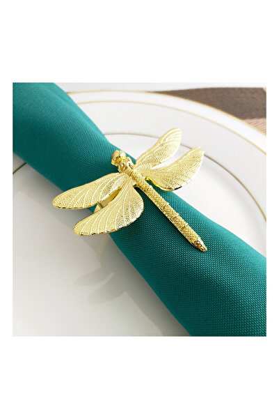 STARSTAR 6-Piece Dragonfly Series Gold Napkin Rings DIY Wedding Hotel Banquet...