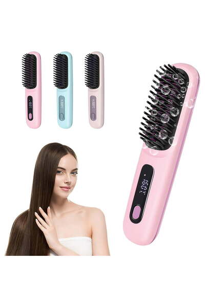 STARSTAR Portable cordless hair straightener, upgraded women's hair straighte...