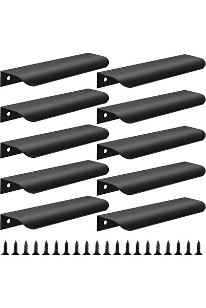 STARSTAR 10-Pack Concealed Aluminum Alloy Cabinet & Drawer Handles (black, 15...