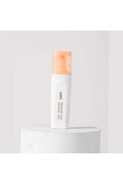 Deli Macaron Highlighter Pen - Soft Orange (Pastel) Color