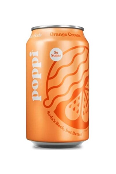 Poppi Orange Cream Prebiotic Soda 355ml