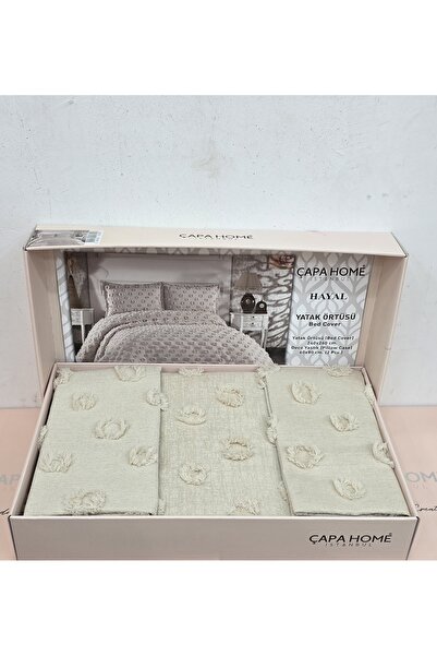 Çapa Home Hayal Bohem Sakallı Orginal Şönil Çift Kişilik Yatak Örtüsü