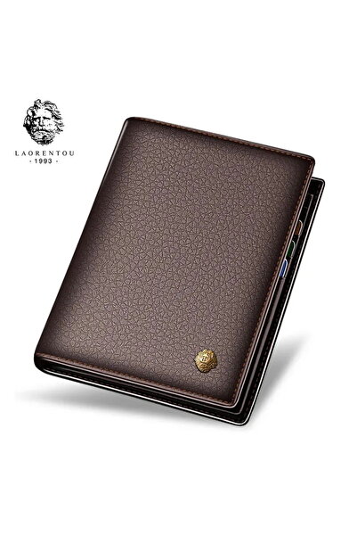 Laorentou Elegance Genuine Leather Italian Made Men's Wallet - Men's Card Holder