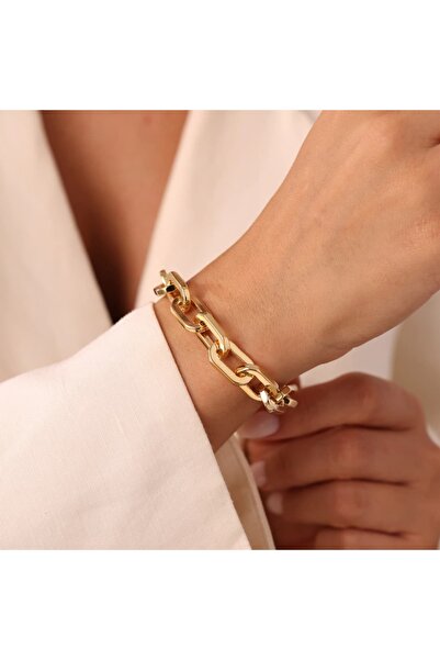 Mazal 14 Ayar Bold Ataç Altın Bileklik