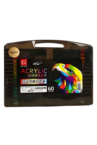 SIGMA TOY Set of 24 soft-tip acrylic markersSet 24 de markere acrilice cu var...