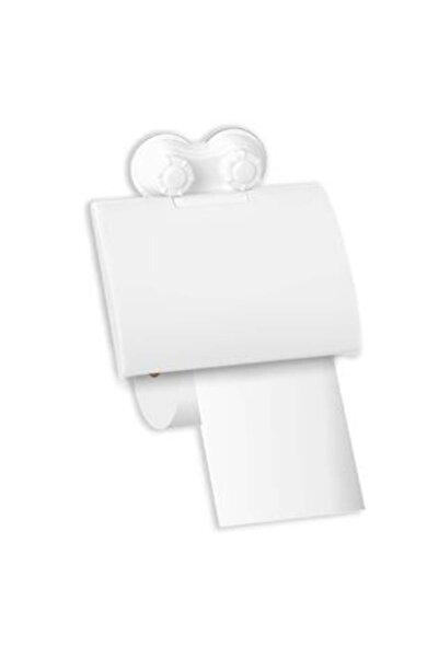 BAMI NETWORK Suport hartie igienica cu capac si ventuza 15.2x16 cm