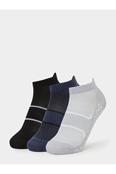 Styli Pack of 3 - Contrast Detail Ribbed Cuff Ankle Socks