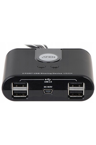 NO BRAND Comutator USB + Hub USB 4 intrări 2 ieșiri