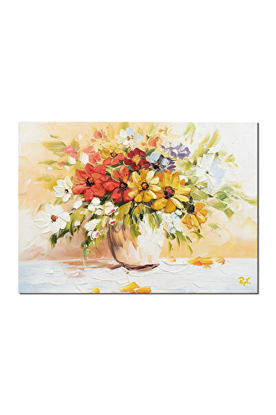 artnova Ръчно рисувана картина с цветя, Цветна поезия, 70x50см маслена картин...