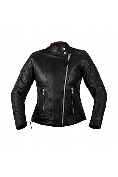 NO BRAND W-TEC MANTURA Jachetă de motocicletă din piele pentru femei, maro, s...