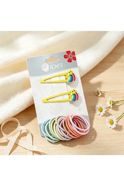 idei Set complet accesorii de păr pentru fete mici, 2 agrafe decorative și 16...