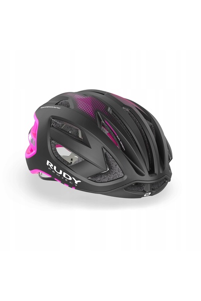 Rudy Project Cască de bicicletă Egos negru roz negru/roz fluo mat M/55-59
