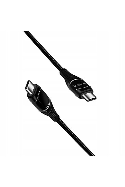 LogiLink Cablu E-Mark cu încărcare rapidă USB-C la USB-C PD 2m 240W cu afișaj