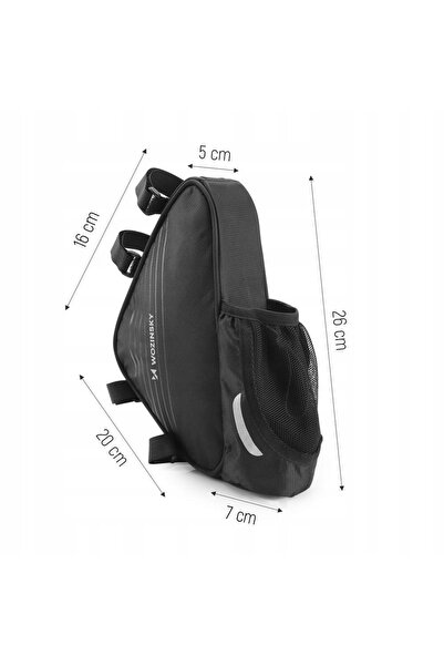 WOZINSKY Geantă de bicicletă sub cadru 1.5l neagră