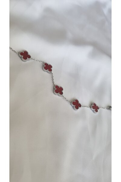 asd accessory 4 Yaprak Yonca Şans Çift Taraflı Bileklik 17cm+5cm