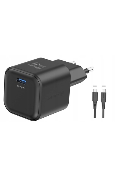 NO BRAND Încărcător rapid cu cablu USB-C USB-C GaN USB-C 35W PD SWISSTEN