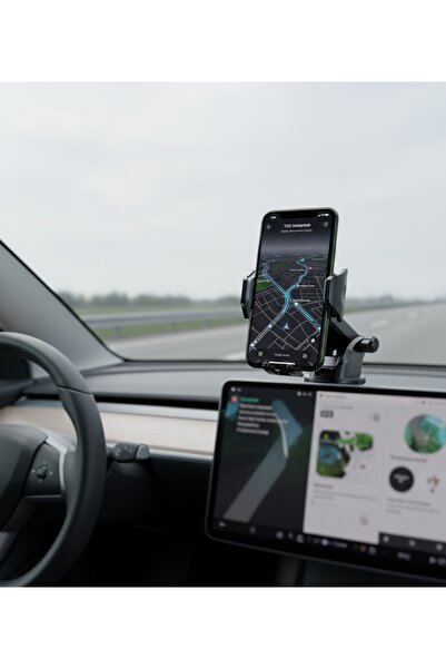 NO BRAND Suport telefon auto pentru parbriz și bord, telescopic, rotire 360° ...