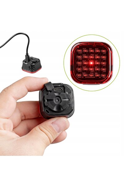 NO BRAND KIT LAMPĂ BICICLETA FAȚĂ SPATE USB-C IMPERMEABIL VAYOX