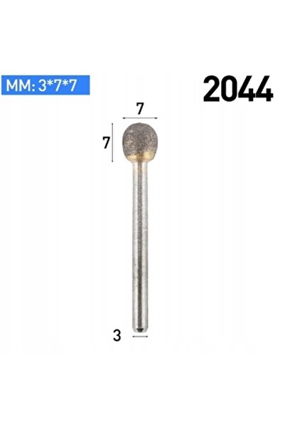 NO BRAND Pilă cu coadă de 7mm, din carbură de 3mm, pentru piatră 2044